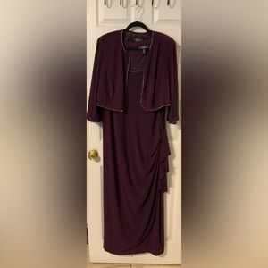 Women’s Evening Dress Trimmed with Diamonds. Perfect for dinner Parties  Church.